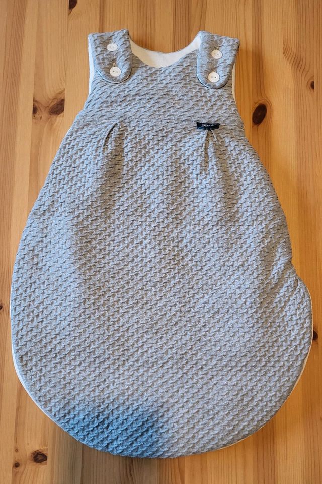 Schlafsack Baby Alvi Waffelpiqué grau 50/56 cm neu in Hörden am Harz