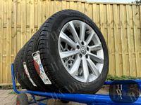 ORIGINAL VW Passat B8 NEUWERTIGE ALUFELGEN ➡️ 4x 17 ZOLL SOMMERRÄDER 3G0601025C 5x112 Typ Helsinki ➡️ Felgen 215/55 R17 Reifen 2x NEU HANKOOK UNIROYAL Sommerreifen Sommer Skoda Superb Nordrhein-Westfalen - Bünde Vorschau