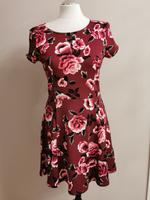 H&M Divided Kleid bordeaux mit Blumen Gr.38 Bayern - Ebermannstadt Vorschau