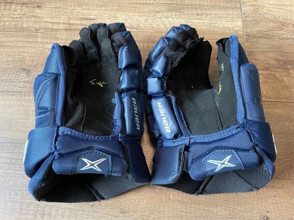 Bauer 2X Pro Eishockey Handschuhe Blau Navy 13 in Lampertheim
