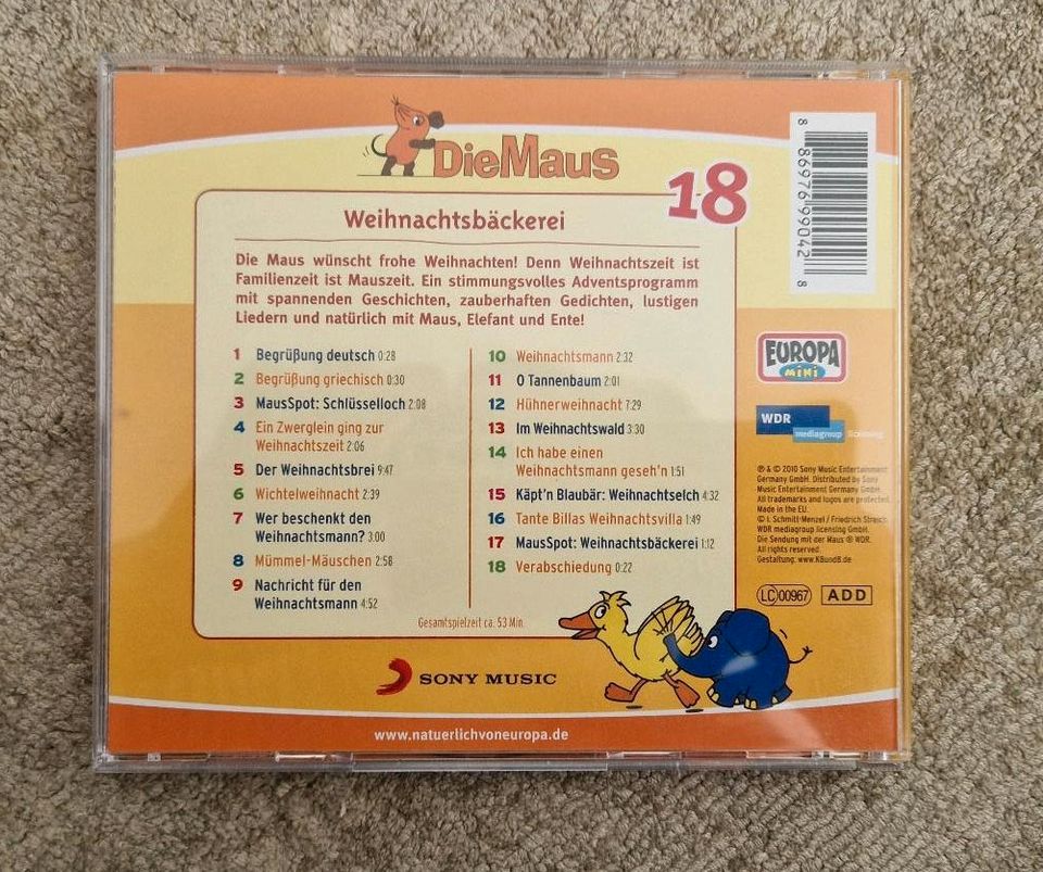 CD Paket - Giraffenaffen -Sendung mit der Maus - die 30 besten in Ingolstadt