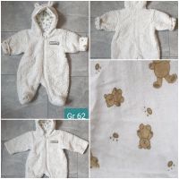 Winter Baby Teddy Overall einteilig Gr 62 weiss,Teddyoverall Bayern - Poppenhausen Vorschau