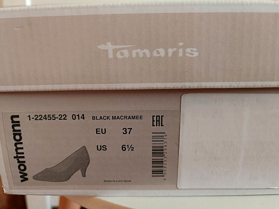 Schwarze Pumps - Tamaris - Größe 37 in Wadersloh