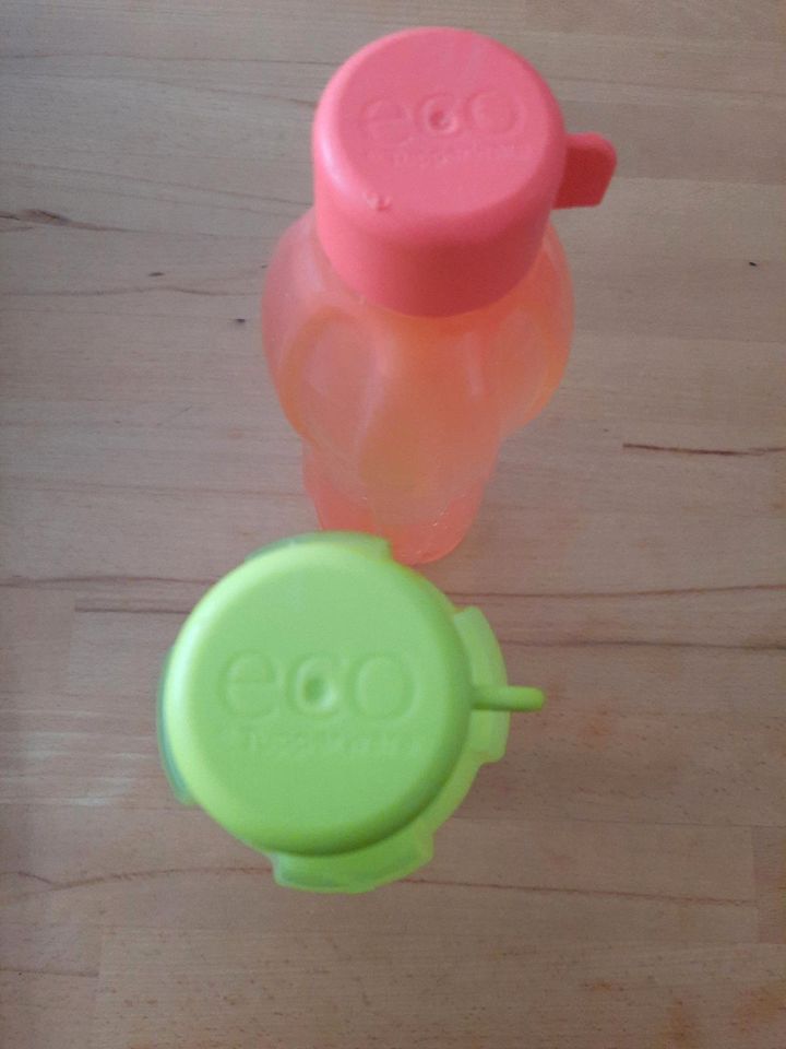 2 Trinkflaschen 500ml, Tupperware, rosa und grün in Schuttertal