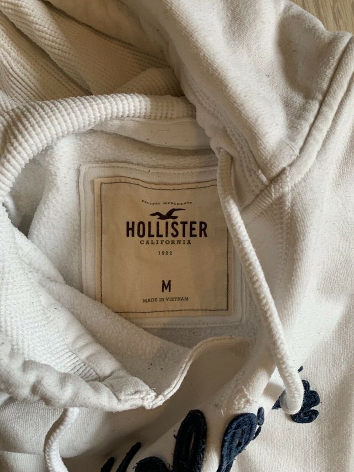 Hollister Damen Sweatshirt Sweat hoodie weiß Gr S/M in Gevelsberg