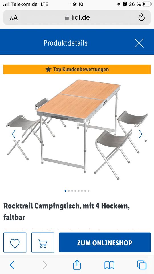 Camping Möbel Set, neu in Hockenheim