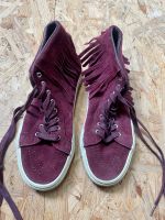 Vans mit Fransen, High Sneaker, weinrot, Velours, Gr. 38 Bad Doberan - Landkreis - Bad Doberan Vorschau