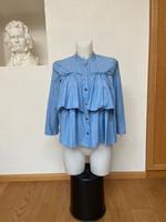 Zara Volant Bluse XS 34 hellblau Druckknöpfe Peplum w. neu Saarland - Beckingen Vorschau