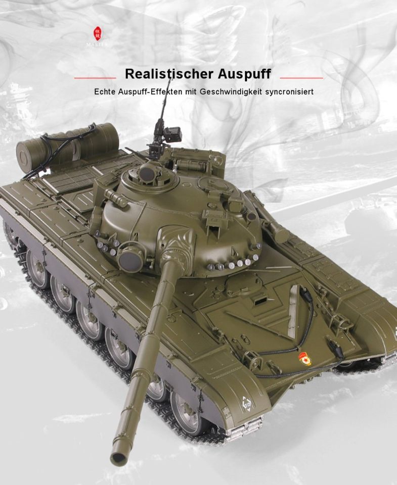 Heng Long RC Panzer Russicher T-72 V7.0 PRO-Modell 1:16 Metallket in Idar-Oberstein