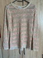 Gina Strickpullover durchsichtig Häkeloptik S Koralle Bayern - Karlstadt Vorschau