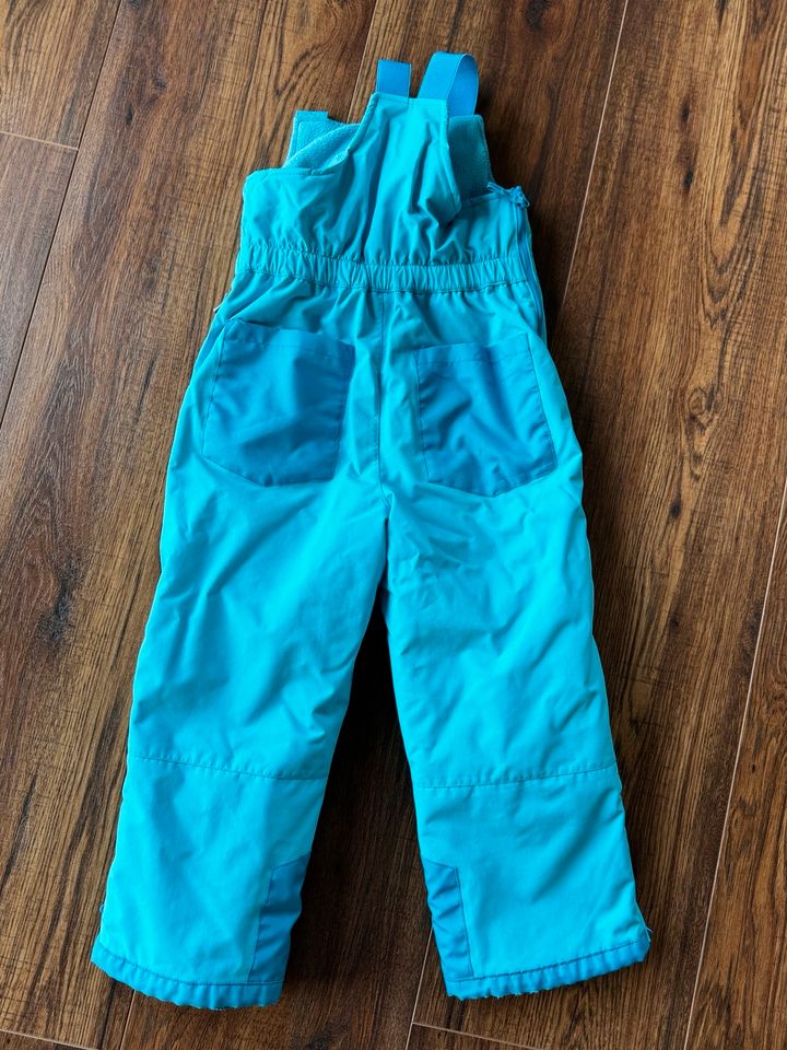 Jako-o Skihose Schneehose Latzhose blau türkis Gr. 104 110 in Lichtenau