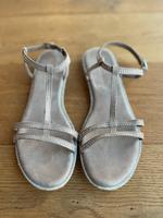 Tamaris Sandalen Sandaletten Gr 40 mit Glitzer wie neu Bayern - Heimertingen Vorschau