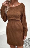 Neu Kleid braun chic edel wolle Strick Langarm cognac 36 s Baden-Württemberg - Muggensturm Vorschau