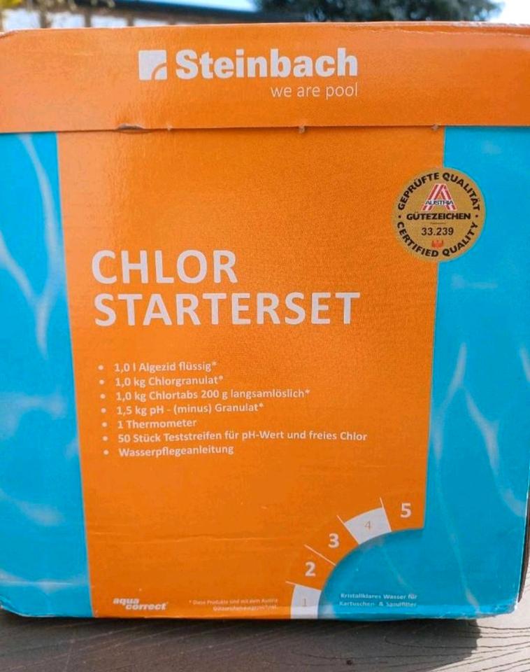 Steinbach Chlor Starterset NEU plus 2 Dosen Poolpflege extra in Sulzbach