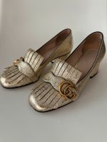 Gucci Marmont Pumps Gold Metallic Altona - Hamburg Blankenese Vorschau