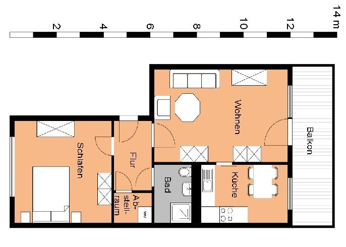 Senioren-Spezial: Große 2-Raum-Wohnung mit Aufzug! in Oschersleben
