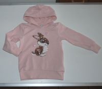 Hoodie Sweatshirt mit Kapuze und Pailletten Gr. 98/104 Hessen - Ortenberg Vorschau