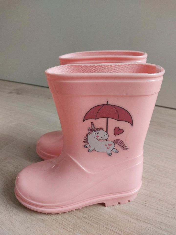 Gummistiefel Gr. 25, rosa, Einhorn, nicht gefüttert, kaum getrage in Köln