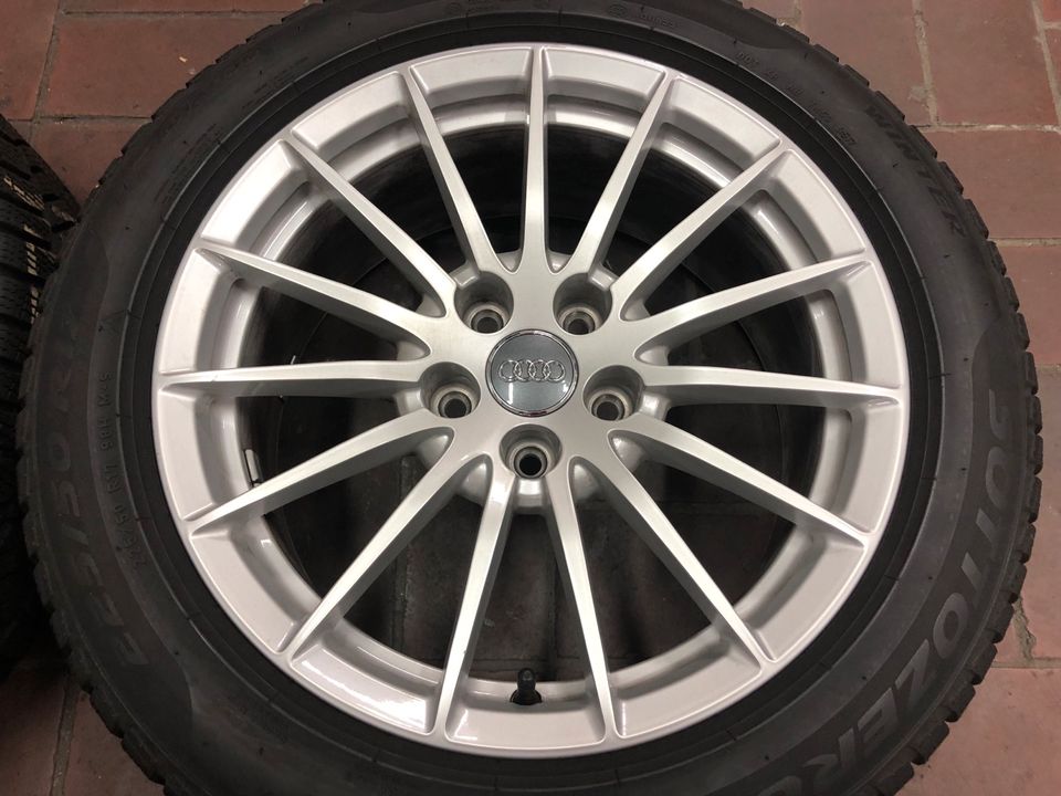 Orig Audi A5 8W Felgen 17 Zoll Winterreifen 225 50 17 Pirelli in Leimen