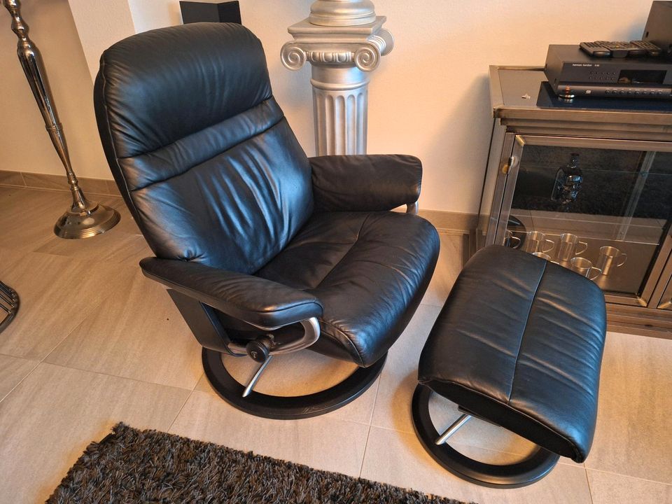 Stressless Sessel Sunrise L Signature mit Hocker in Rödermark