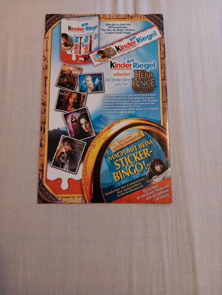 Herr der Ringe Sticker Album leer in Wedel