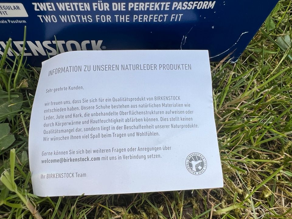 Birkenstock NEU41 Vollleder inklusive vers.Versand 165 € Neupreis in Neukirchen-Vluyn