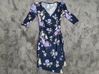 ORSAY Kleid Blumenprint Blau Wickeloptik - Gr. 36 - wie NEU Niedersachsen - Meppen Vorschau