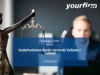 Stabsfunktion Recht (w/m/d) Vollzeit / Teilzeit | Münster Münster (Westfalen) - Wienburg Vorschau