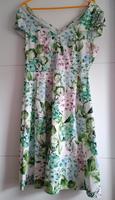 Sommerkleid Orsay weiß mit Blumen Größe L 40/42 Hessen - Eschwege Vorschau