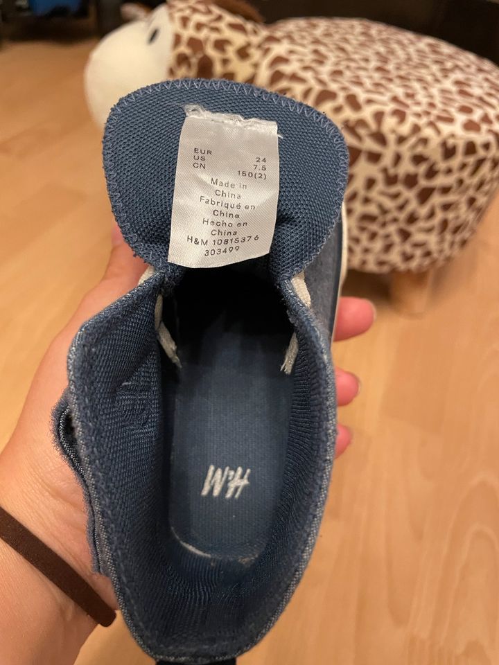 Knöchelhohe Sneaker von H&M Größe 24 in Zeilarn