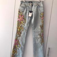 Versace  Designer Vintage Jeans+ Pailletten- Swarovski Steine 26 Niedersachsen - Meine Vorschau