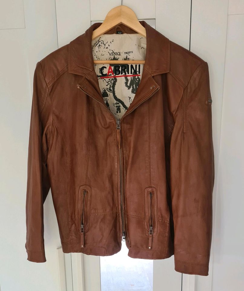 Cabrini Lederjacke, Lamm Leder,cognac Damen,gr.52 in Ebsdorfergrund