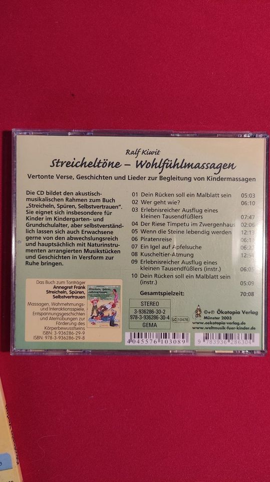 Buch+CD: „Streicheln, spüren, selbstvertrauen: Massagen, ... in Waiblingen