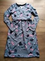 Handmade Sweat Kleid Schick Gr. 36 Winterkleid grau Blumen Hessen - Feldatal Vorschau
