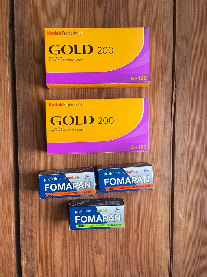 Kodak Gold 200 in 120 + Fomapan 200/400 in 120 in Hamburg