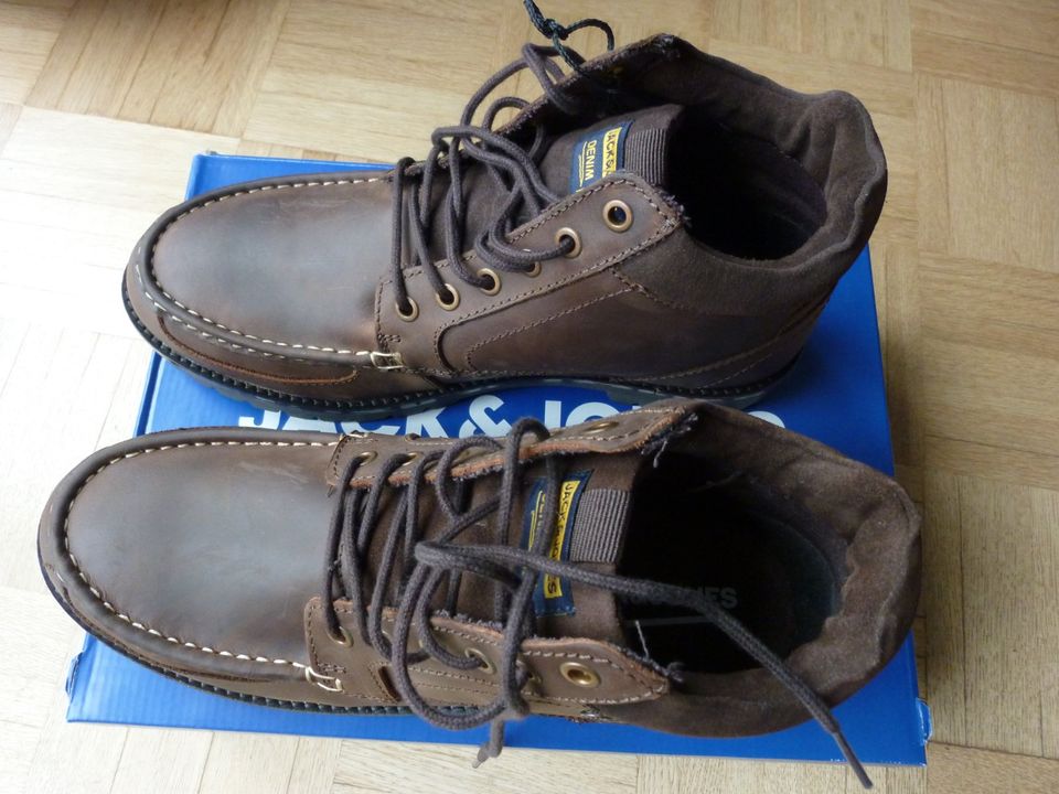 Jack & Jones Brockwell Boots, Braun, Größe EU 43, NEU in Sandhausen