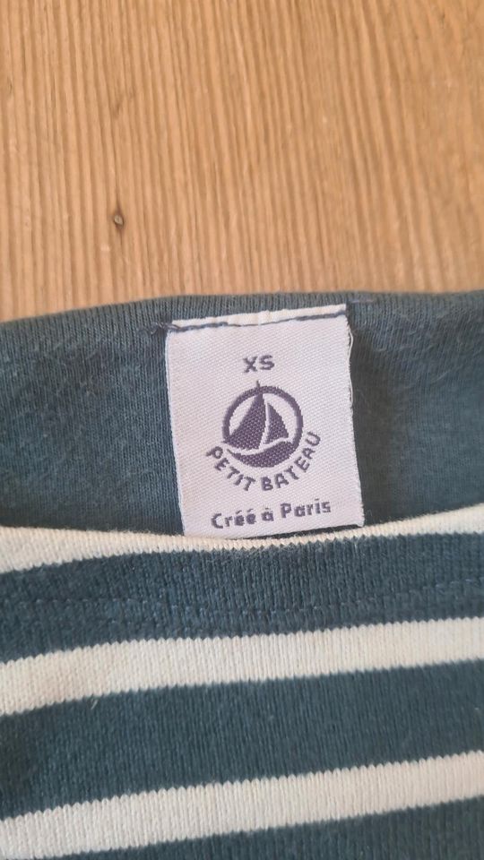 Petit Bateau, Sweatshirt, XS, Türkis/ weiss in Berlin