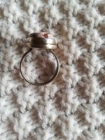 Rhodochrosit Ring 925 Silber rot beige Gr. 59 19 18,8 2x1,5 cm Bayern - Plattling Vorschau