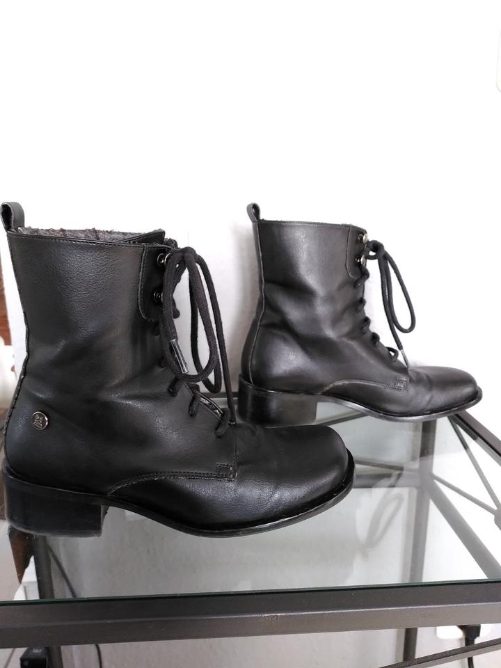 Schnürstiefel Gr. 37, schwarz, vegan, wenig getragen in Essen