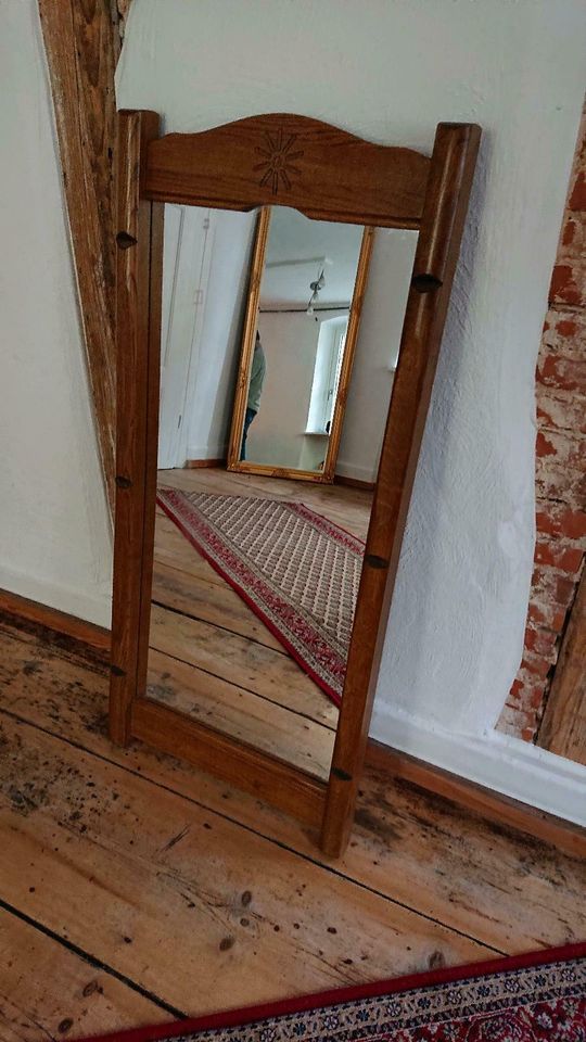 Spiegel im Holz Rahmen 108 x50 cm in Neckargemünd