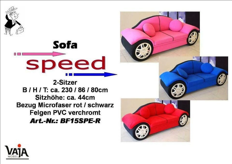 Sofa - Autodesign einmaliges Ausstellungsstück in Hohenstein