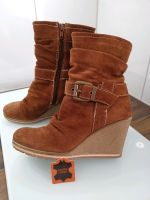 Echt Leder ❗Keil Stiefelette cognac Farbe Nordrhein-Westfalen - Eitorf Vorschau