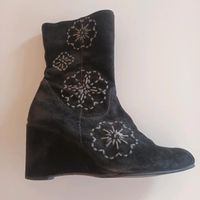 Jette Joop Leder Stiefel Stiefeletten Gr.38 schwarz Niedersachsen - Gehrden Vorschau