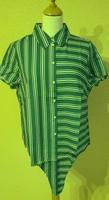 CollectionL Kurzarm-Bluse, Zipfel Gr. 42, grün/weiß Neu D4 Hessen - Bad Zwesten Vorschau