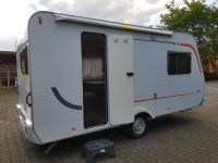 leichter Wohnwagen mit Festbett zu vermieten ( Urlaub Reise miet Niedersachsen - Bad Rothenfelde Vorschau
