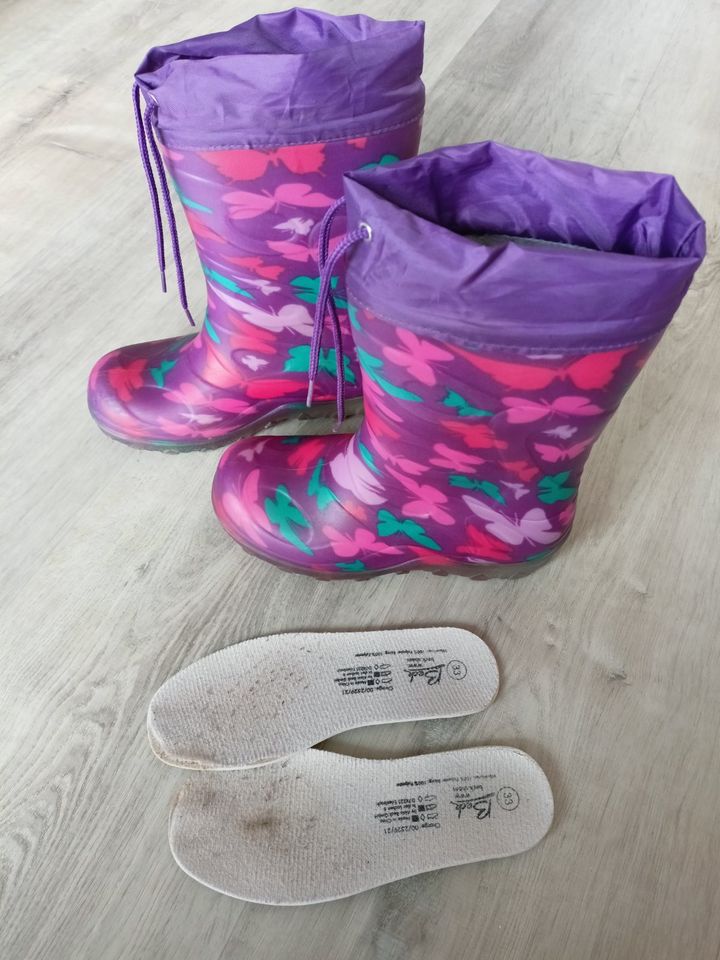 BECK gef. Blinke-Gummistiefel, Butterfly, Gr. 33 – TOP! in Sarstedt