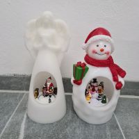 2 Deko Echtwachsfiguren beleuchtet mit beweglichen Weihnachtsmoti Hessen - Rodenbach Vorschau