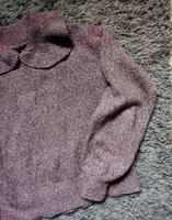 Graumelierter Strickpullover mit süßem Kragen von Vero Moda Bayern - Sonnefeld Vorschau