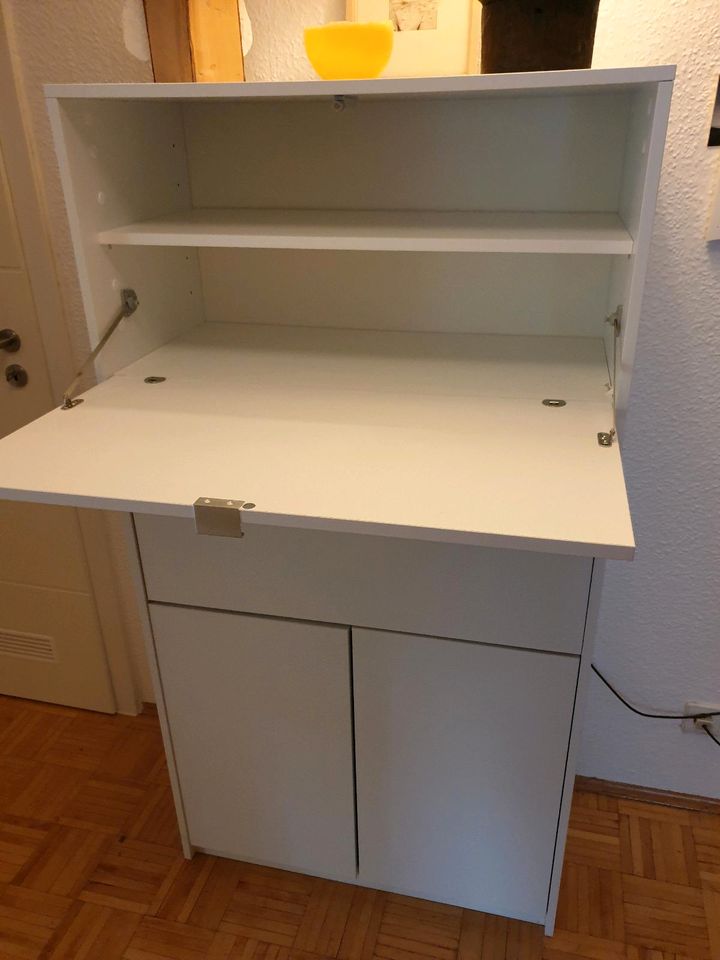 Schuhschrank mit Schreibtischfach Flurschrank weiss in Achim