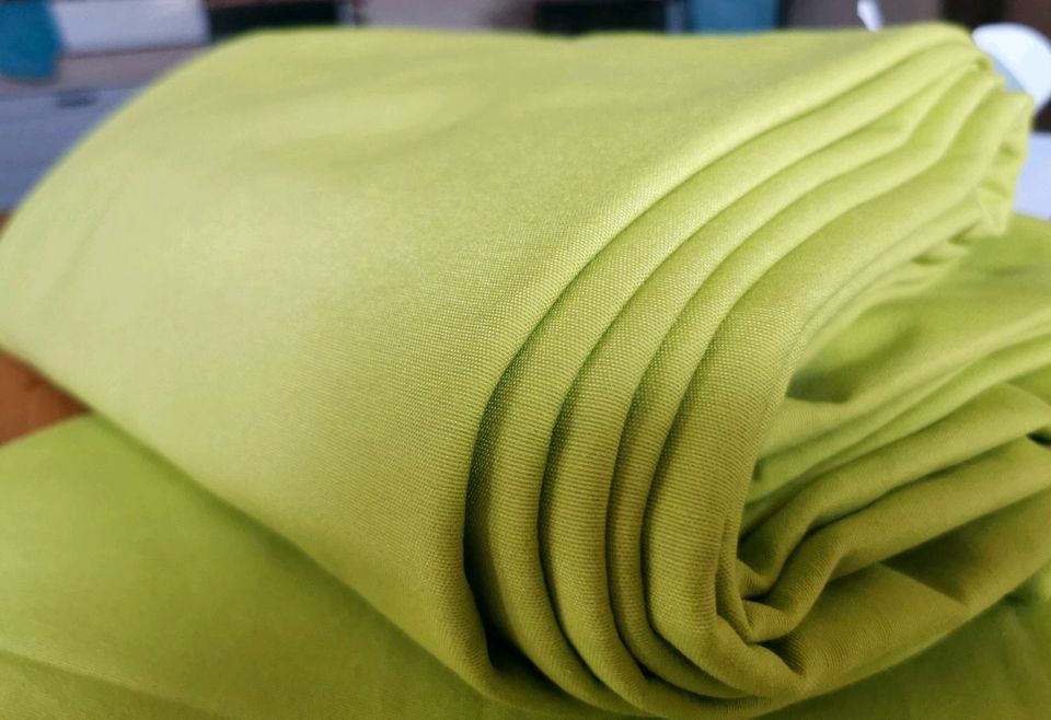 Stoff Stoffrest 3m, Dekostoff extra breit, Vorhänge, grün in Seelitz